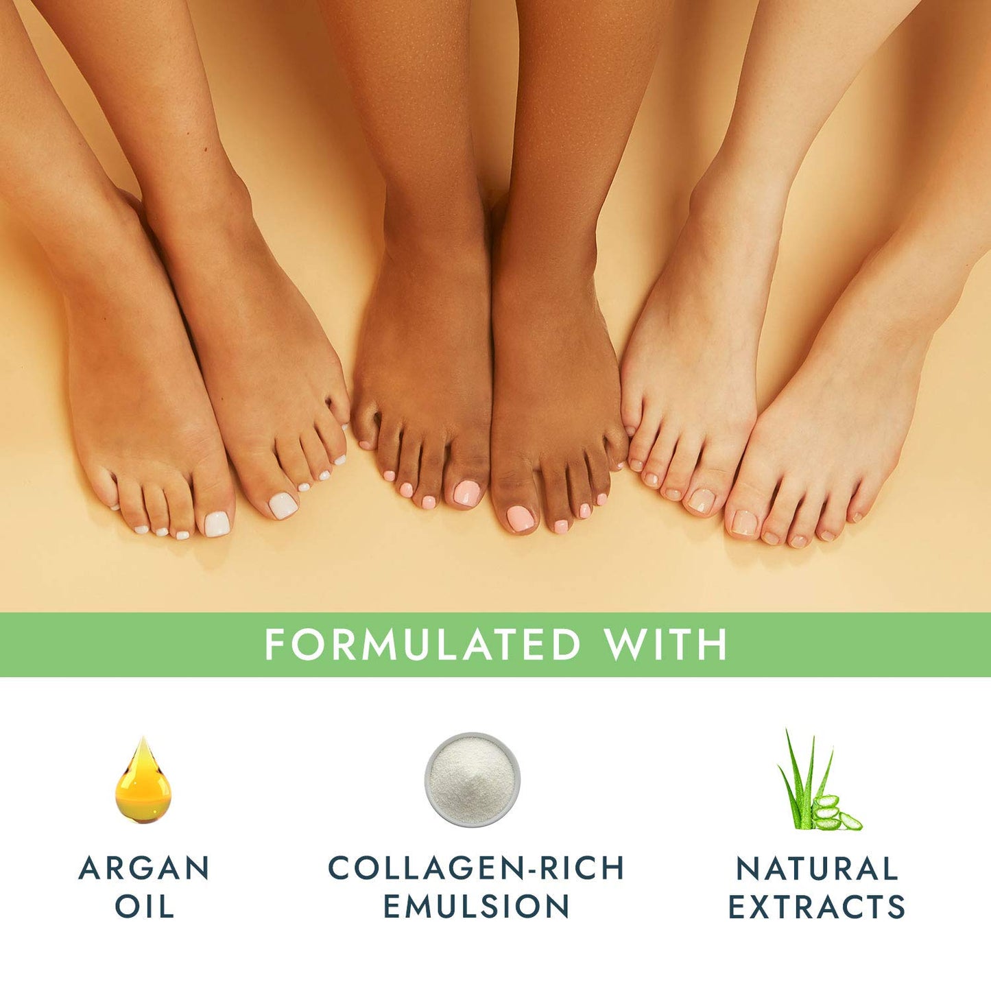 Voesh Collagen Socks Argan Oil + Aloe Extract