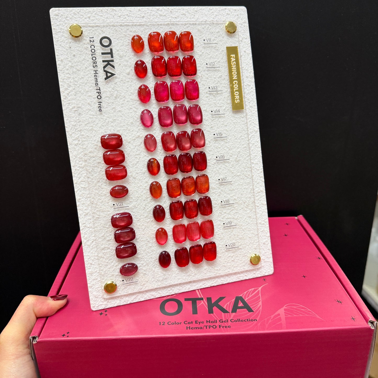 OTKA RED Cat Eye Gel Polish collection 12 colors