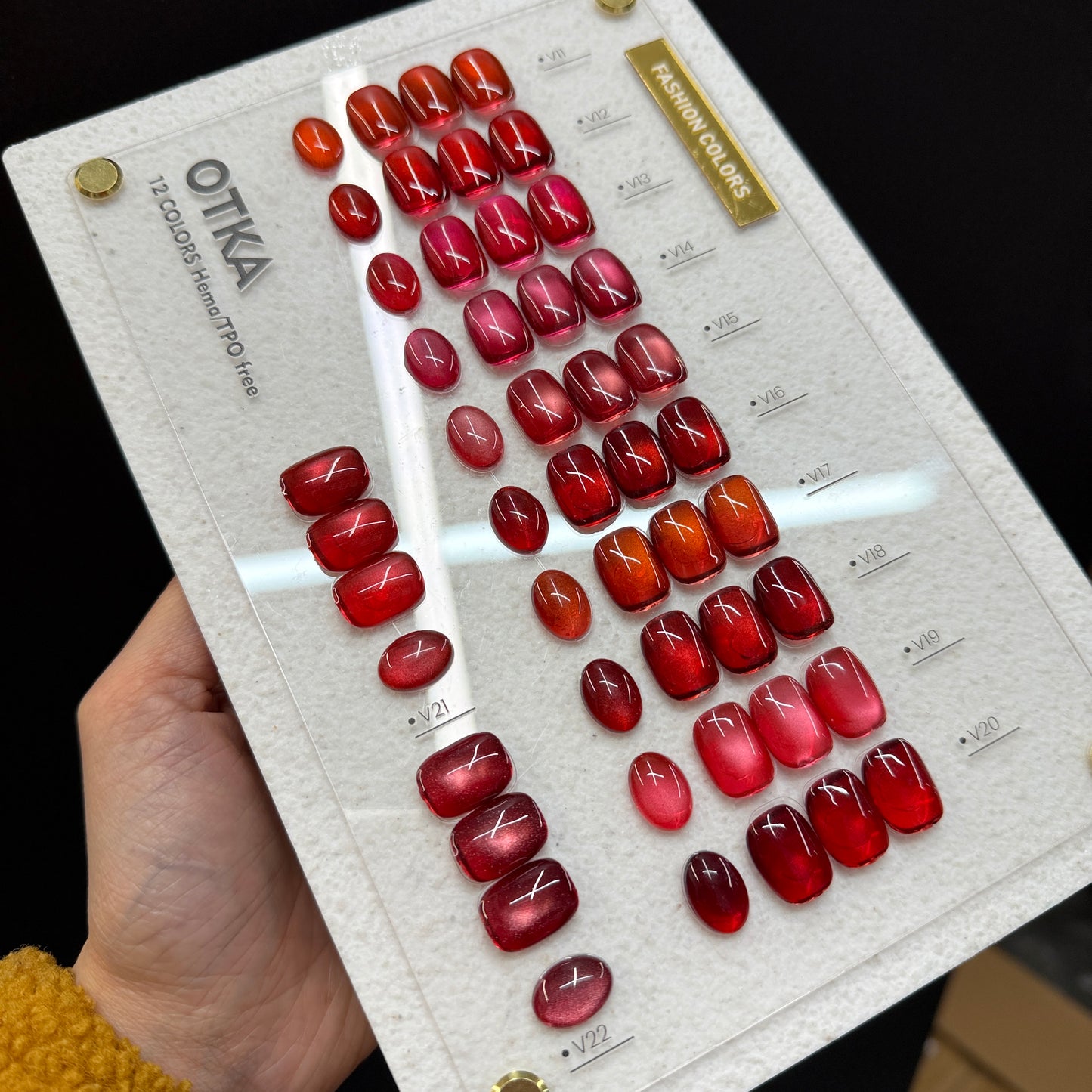 OTKA RED Cat Eye Gel Polish collection 12 colors