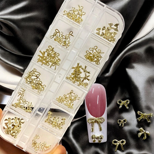 Set 120pcs Mini Bows 12 designs