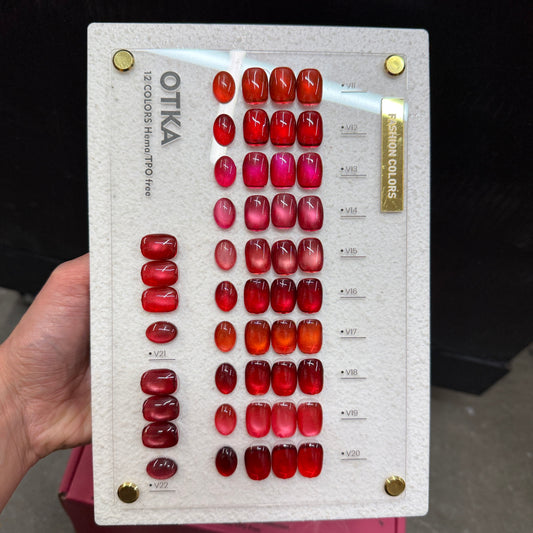 OTKA RED Cat Eye Gel Polish collection 12 colors