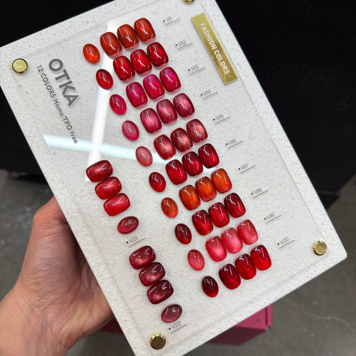 OTKA RED Cat Eye Gel Polish collection 12 colors