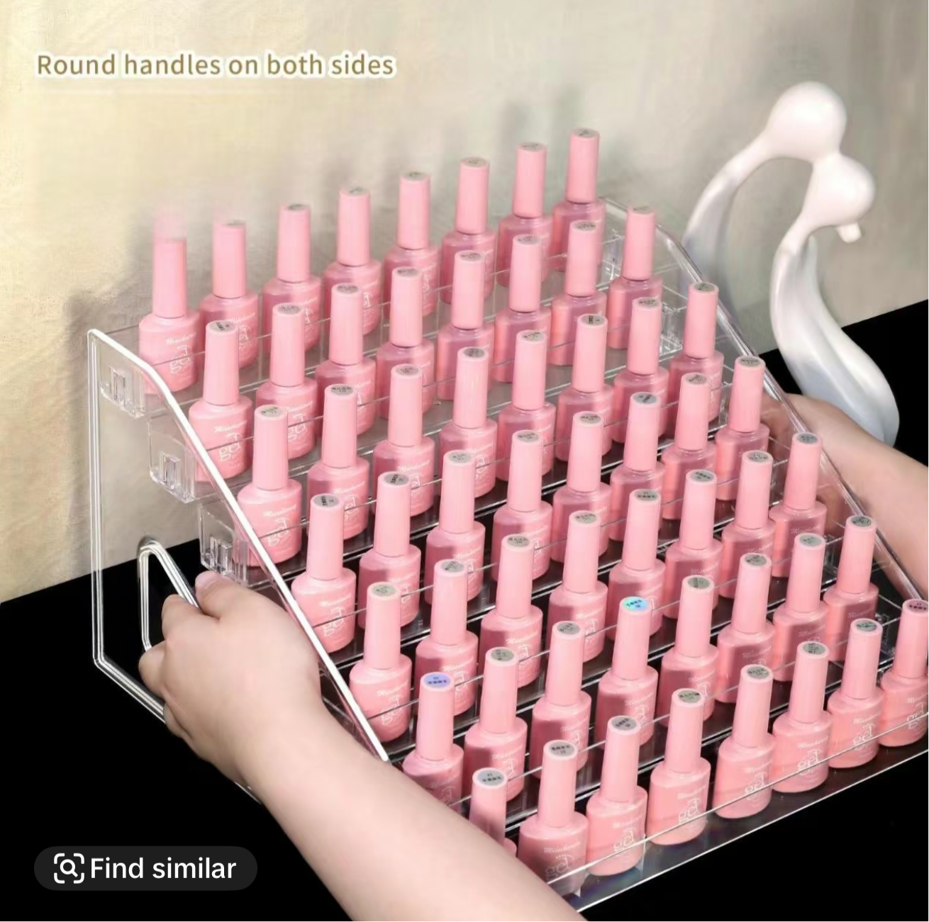 Transparent Nail Polish Acrylic Display Rack