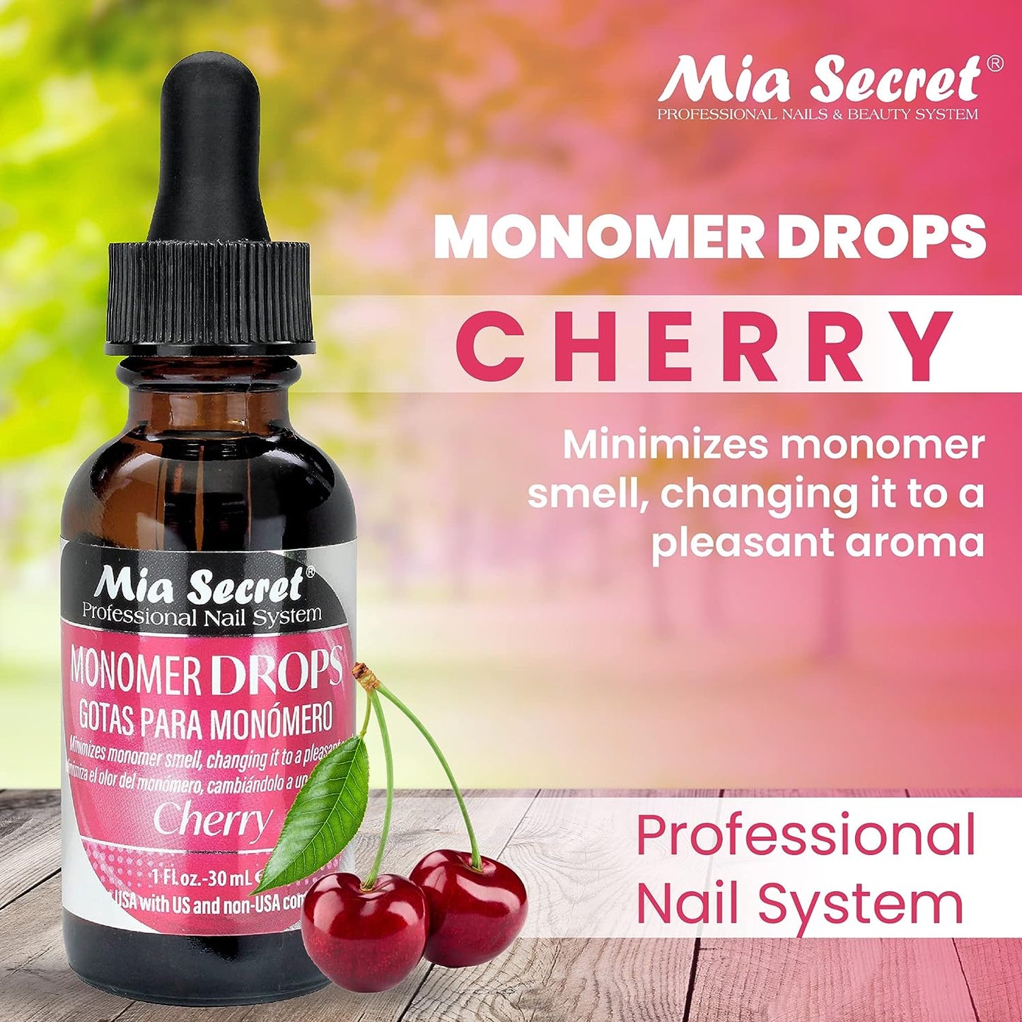 Mia Secret Monomer Drops Cherry Scent 1oz
