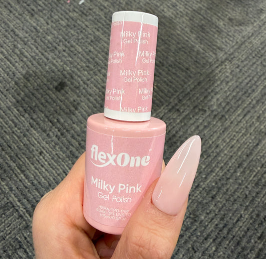 FlexOne Milky Pink Bubble Bunny Gel only Sheer Nude Color