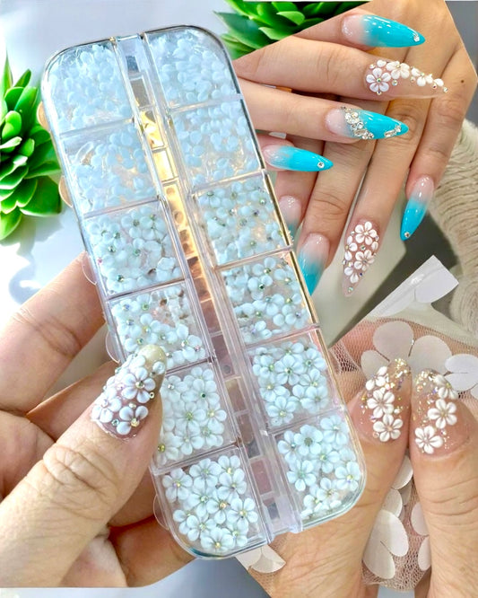 Handmade 3D Acrylic Flowers Set 180pcs