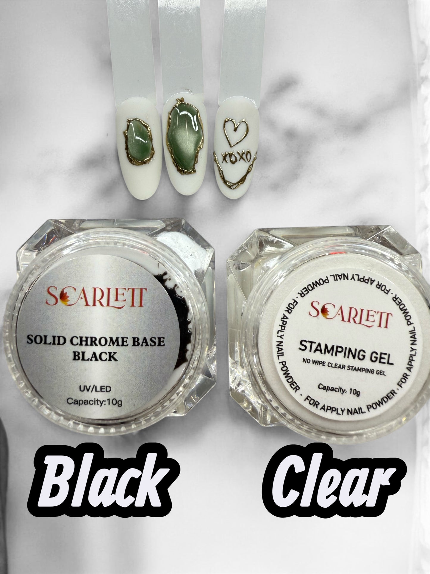 Scarlett Solid Chrome Base Thick Gel Non Wipe