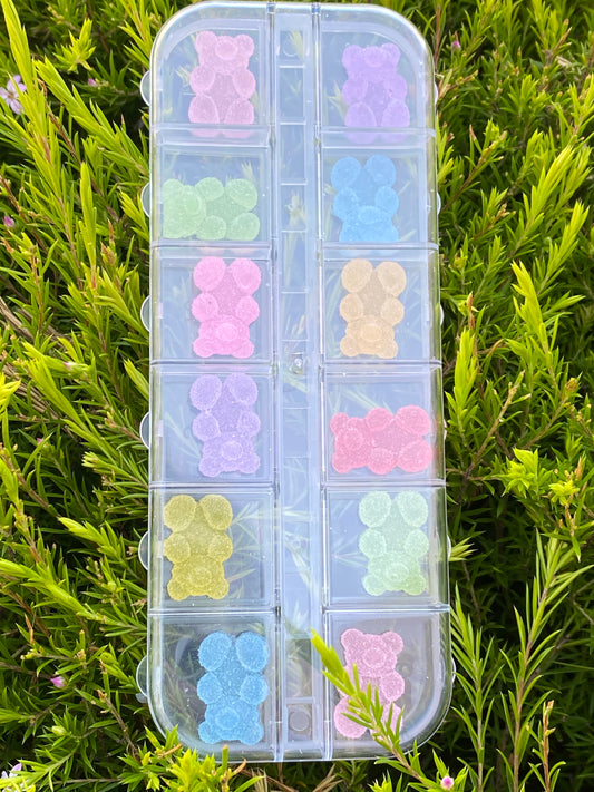 Gummy Bears Sugar Coated 3D Nail Charms Set 2