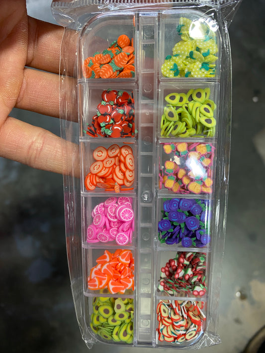 Fruits clay set of 12