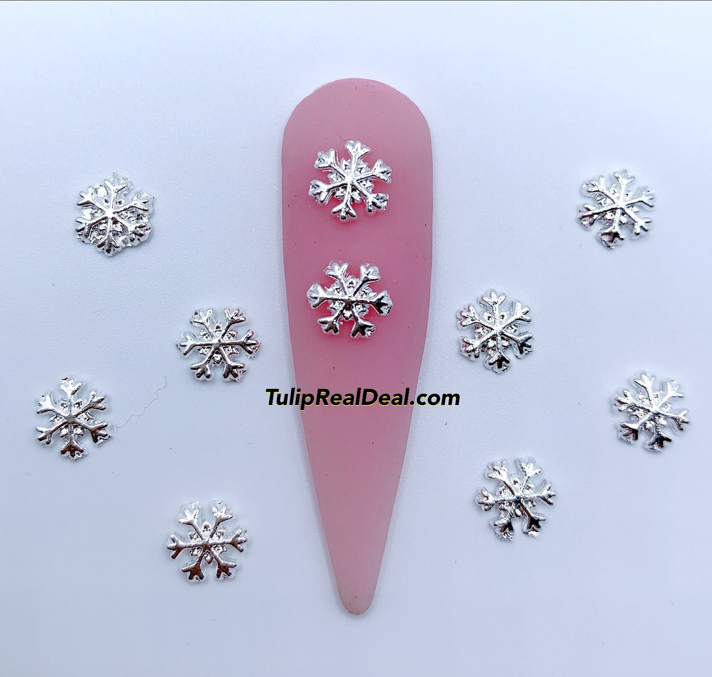 Snowflake Christmas nail charms 15pcs