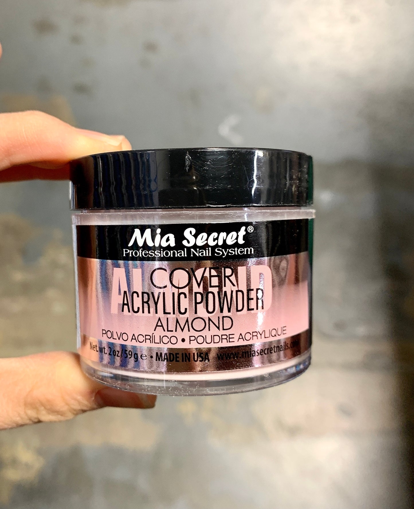 Mia Secret Cover Almond Acrylic Powder 2oz