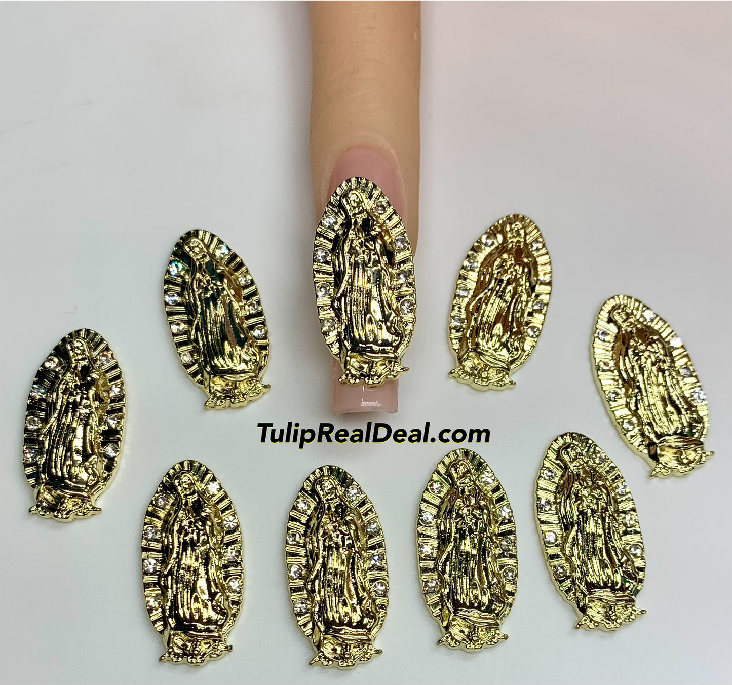 Virgin Mary Guadalupe 3D nail charms