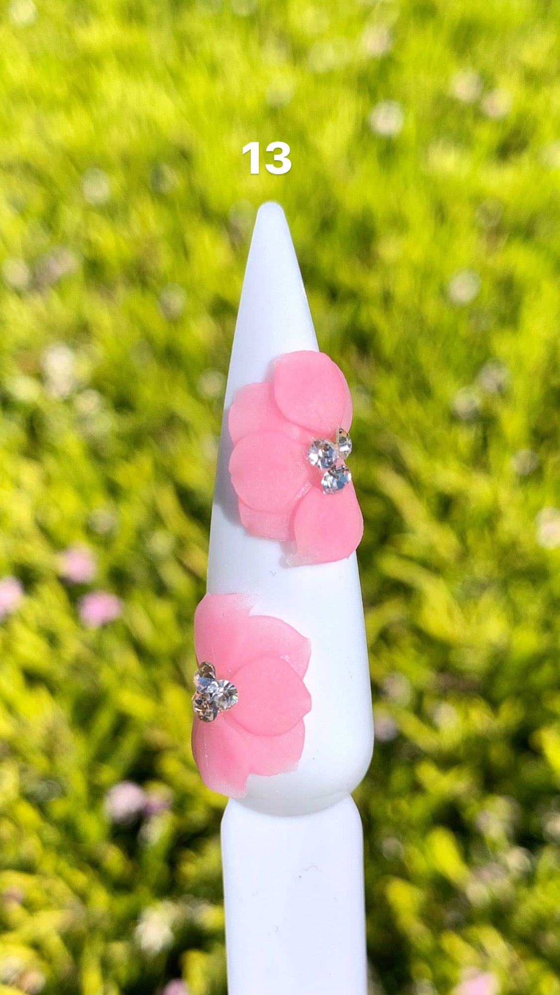 3D Flowers White/Pink Theme 4pcs