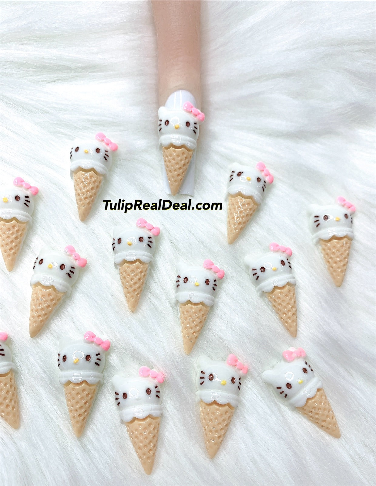 Cat Ice cream cone 4pcs