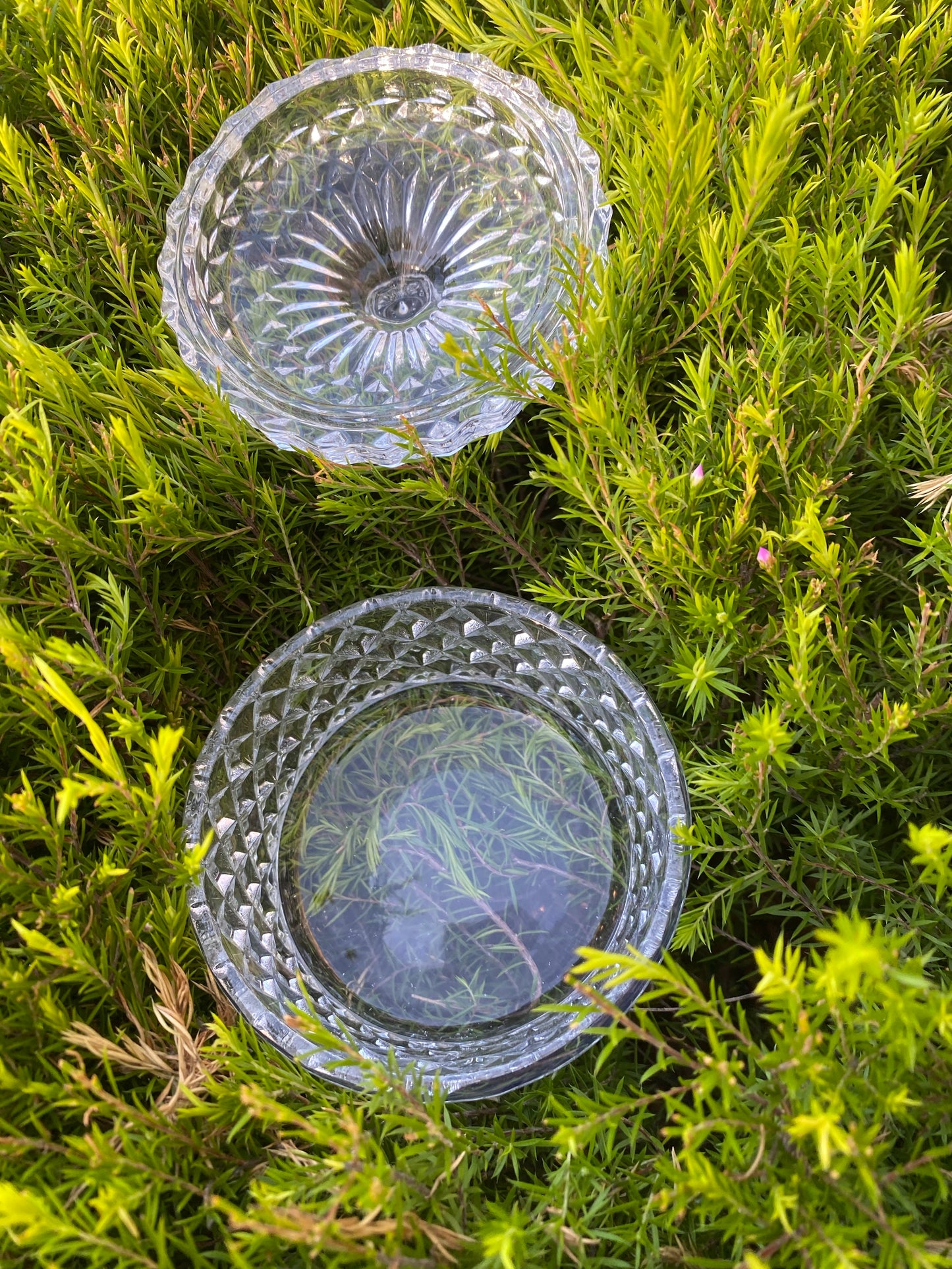 Soda-lime crystal glass dappen dish
