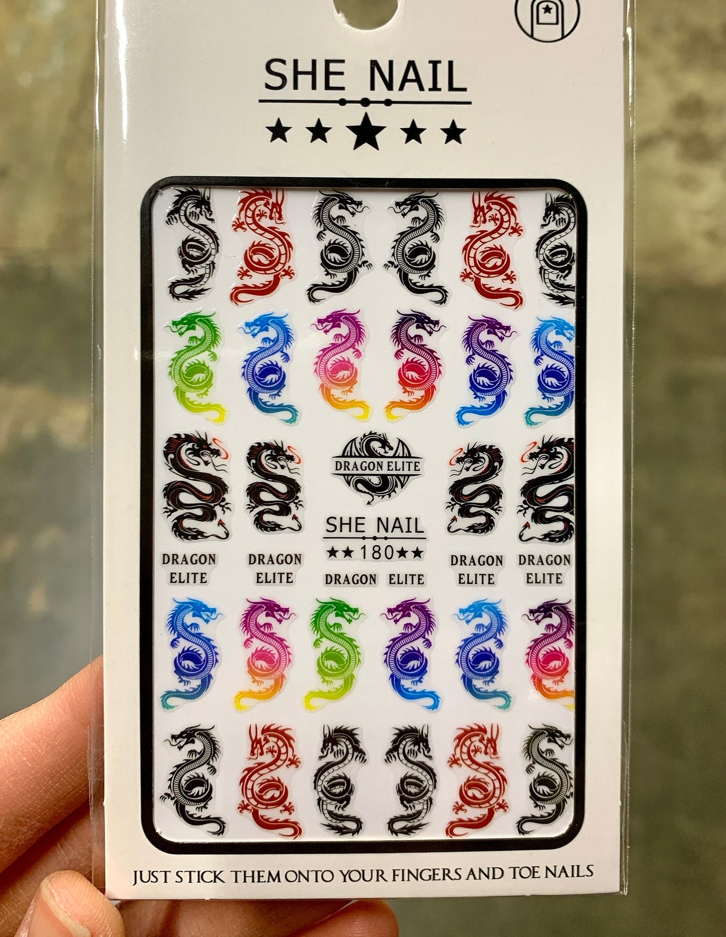 Sticker Dragon Rainbow 2