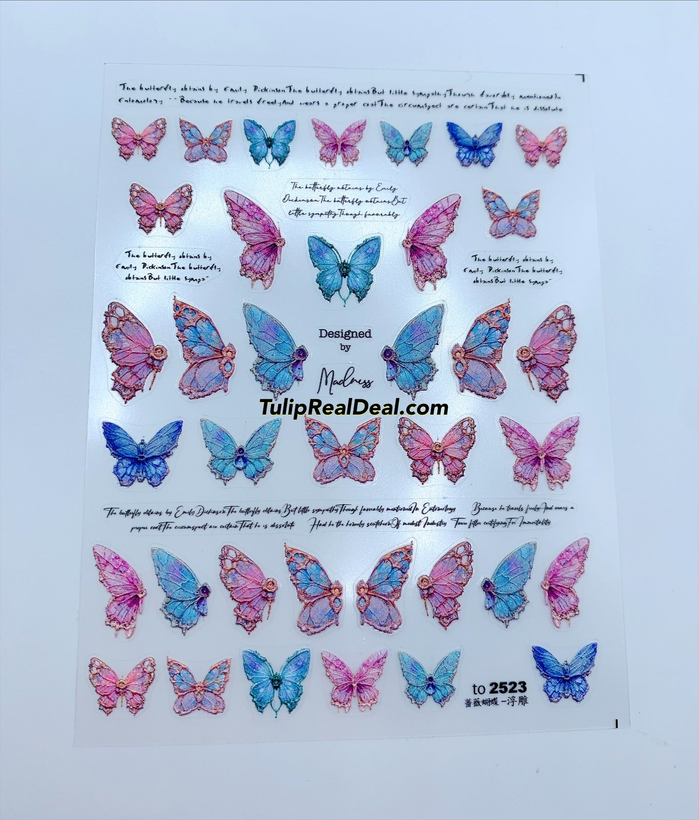 Sticker 3D Butterflies