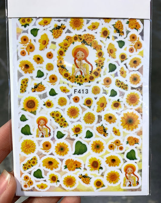 Sticker Sunflower Girls