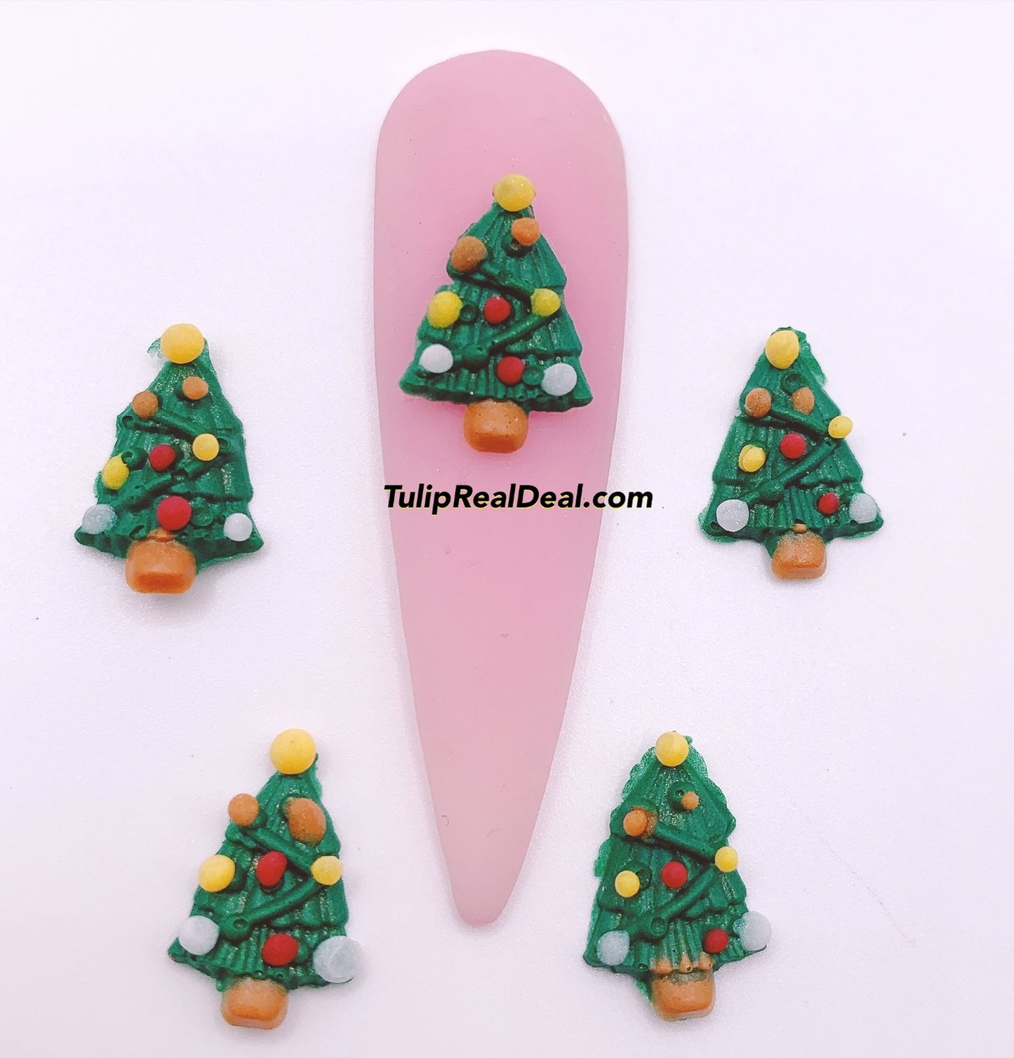 HANDMADE 3D Acrylic Christmas Trees 4pcs