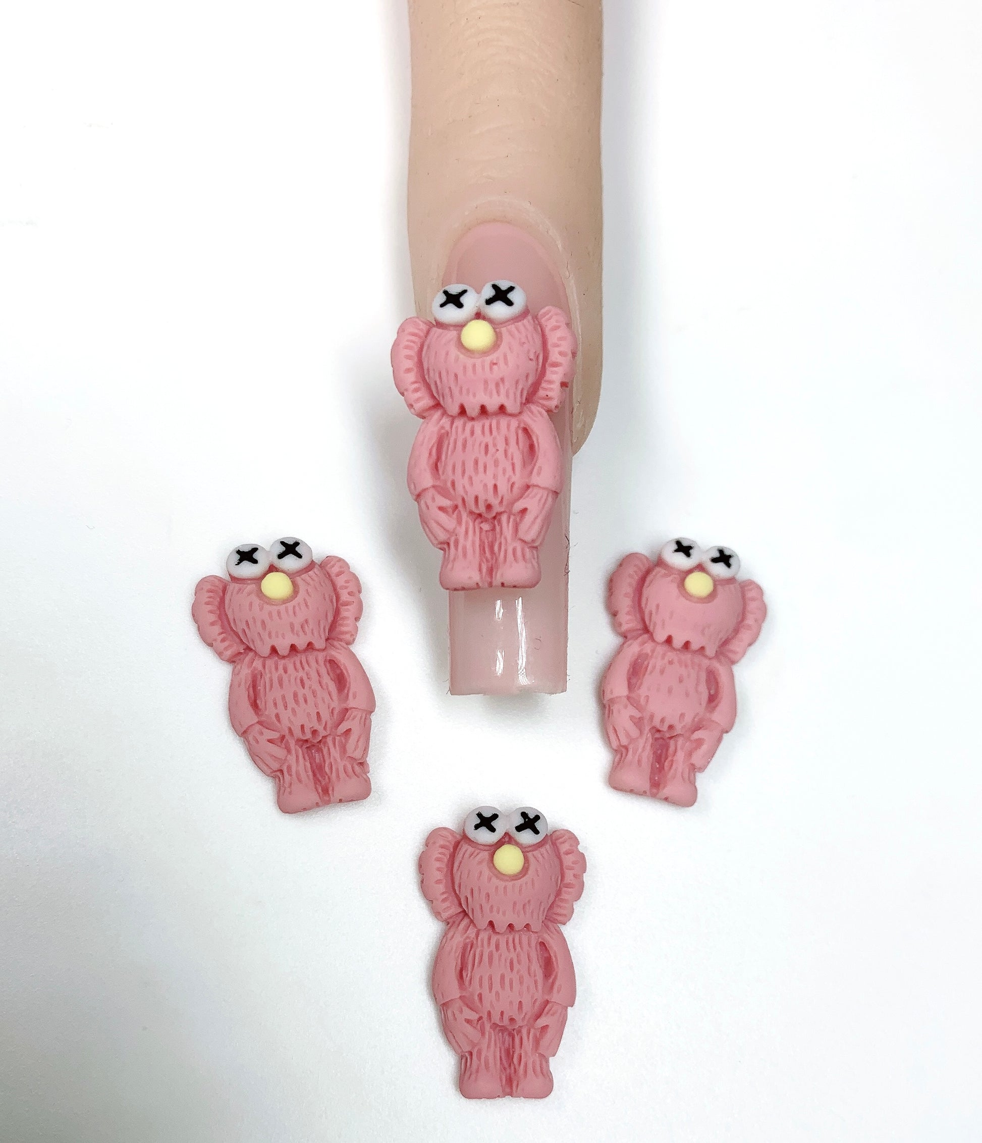 Mini KAWS 3D Nail Charm - Pink Color