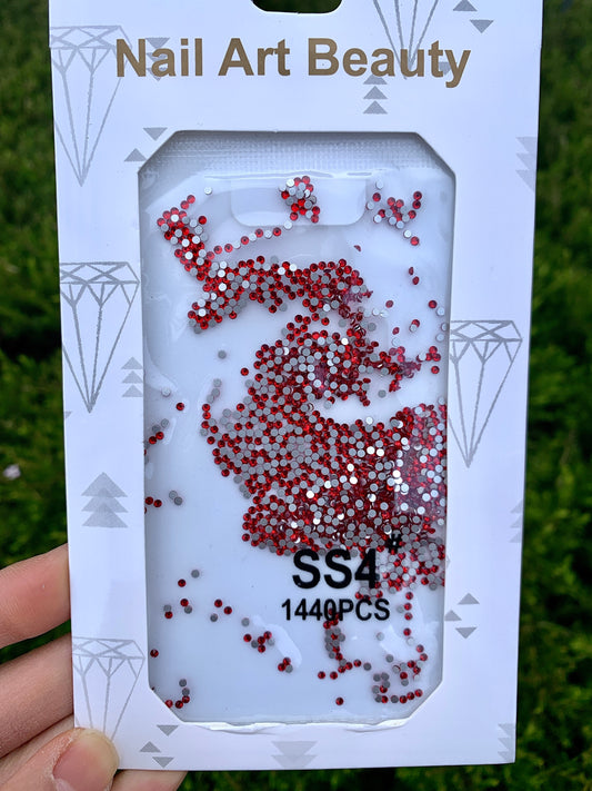 Red Rhinestone SS4 pack