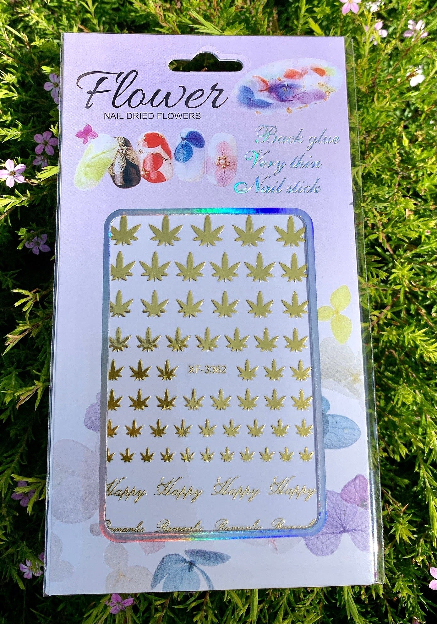Sticker Weed Leaves Multi-colors