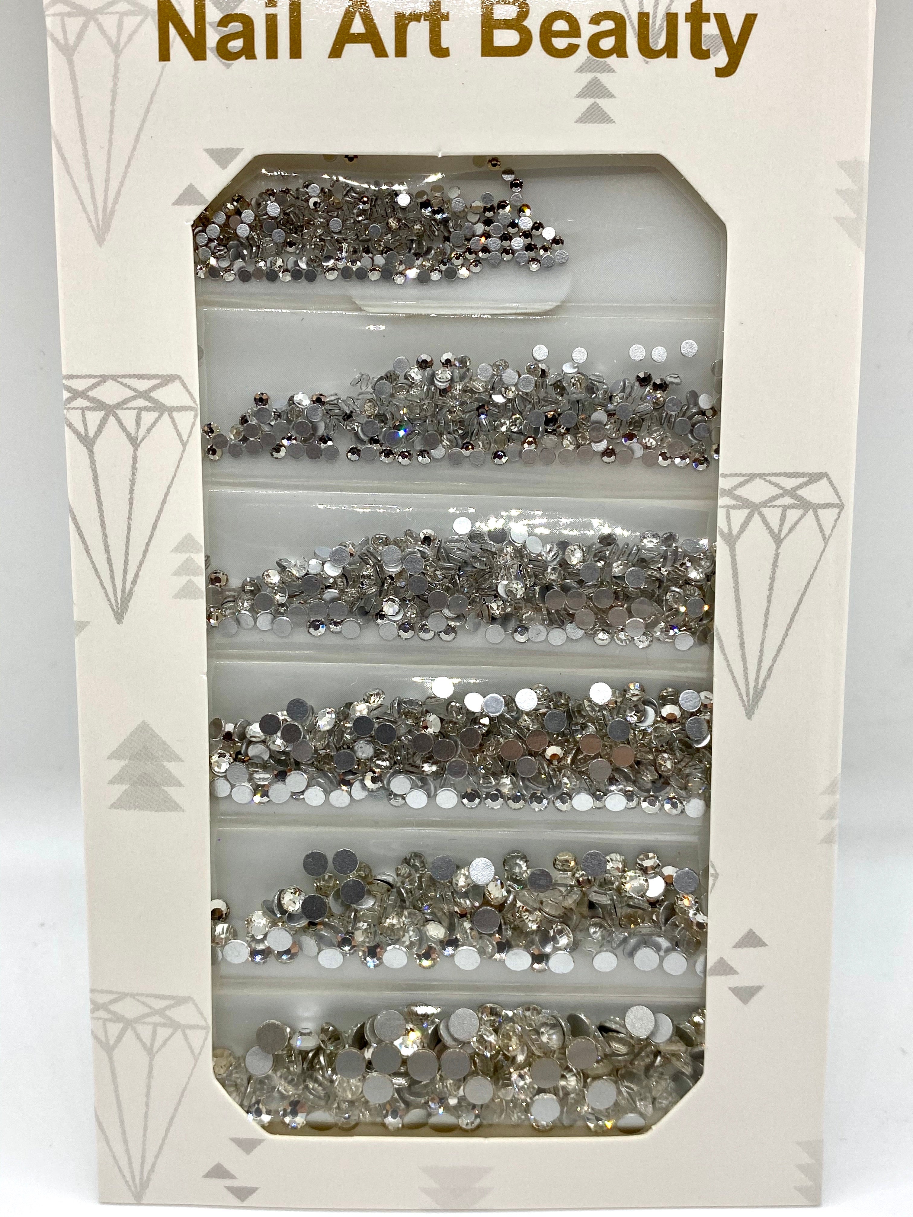 Assorted Clear Rhinestones Mixed Rhinestone Crystal Flatback Assorted Pack - Clear – Tulip Real Deal