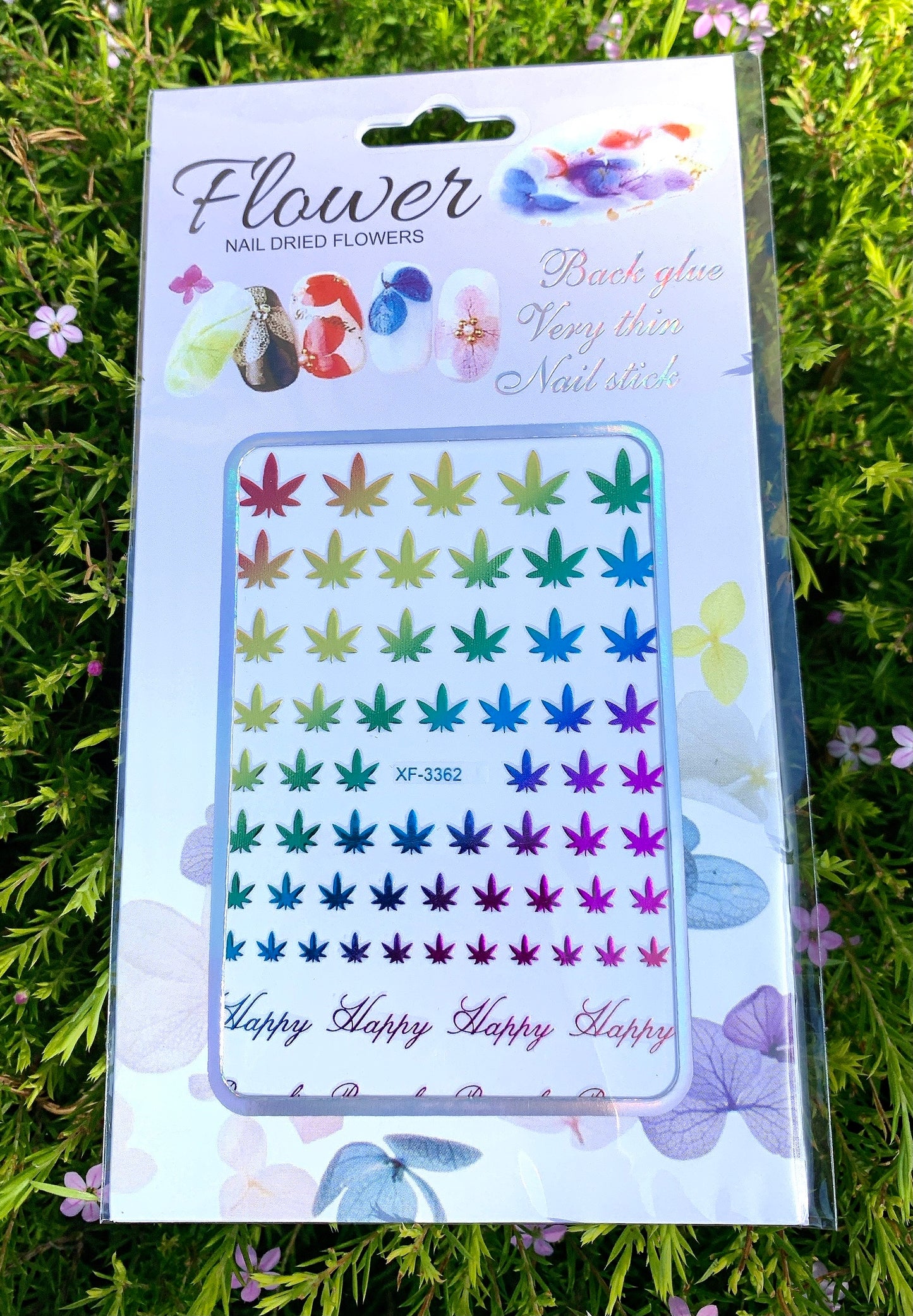 Sticker Weed Leaves Multi-colors
