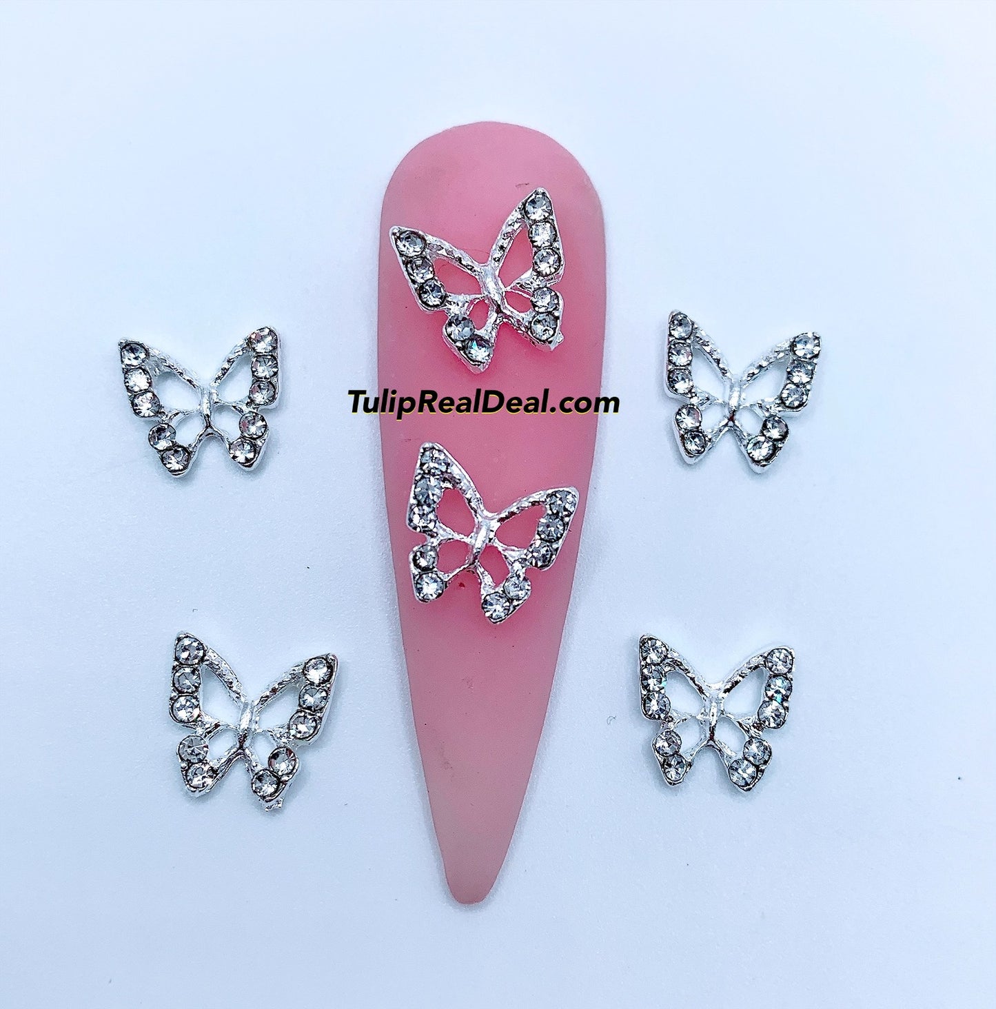 Butterflies 3D charm 5pcs