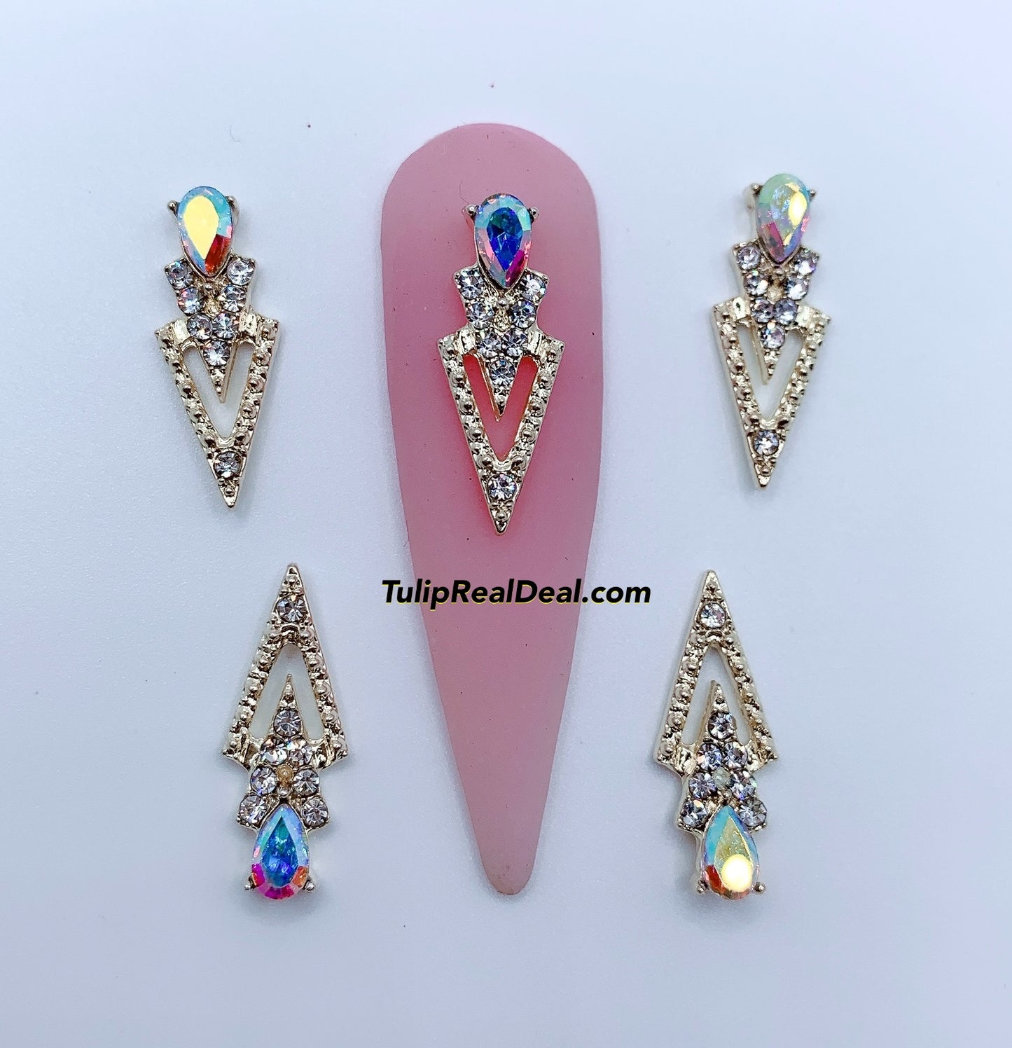 3D Fancy Bling nail charms 5pcs