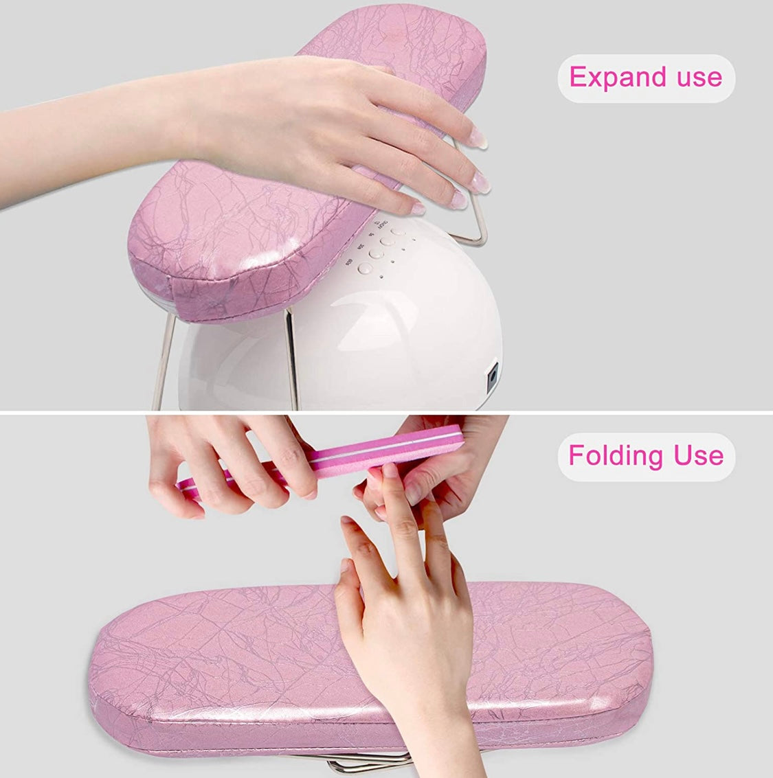 Foldable Pink Arm Rest