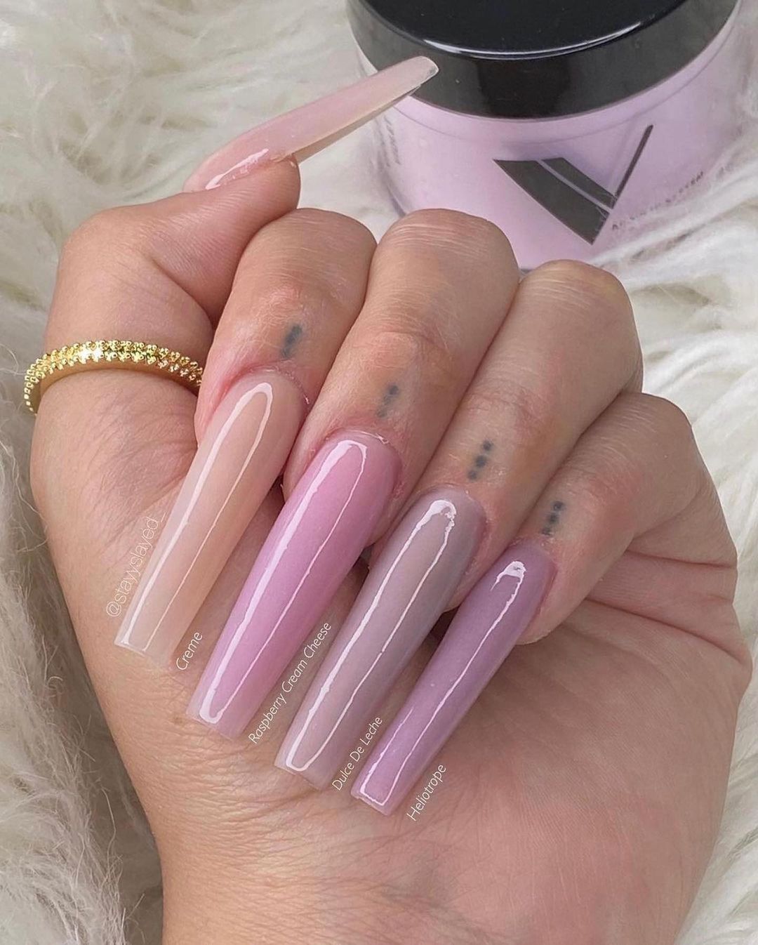 Valentino acrylic powder swatches Clearance