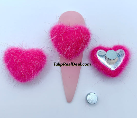 Heart Magnetic PomPom 1 piece