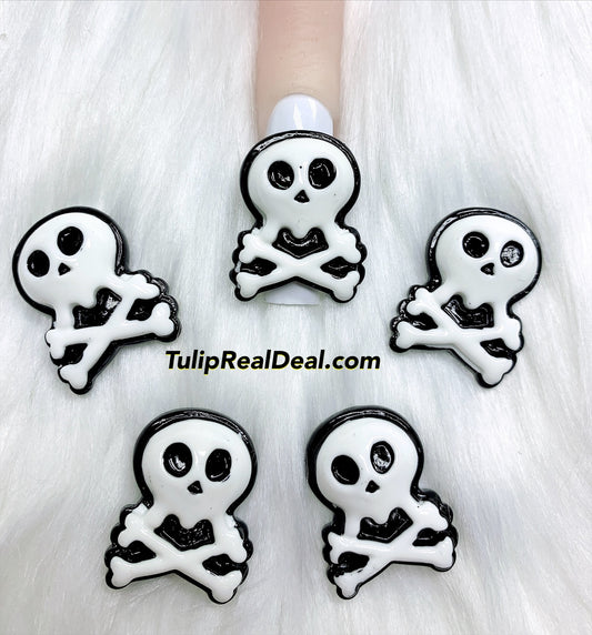 3D Halloween Skull Charms 4pcs