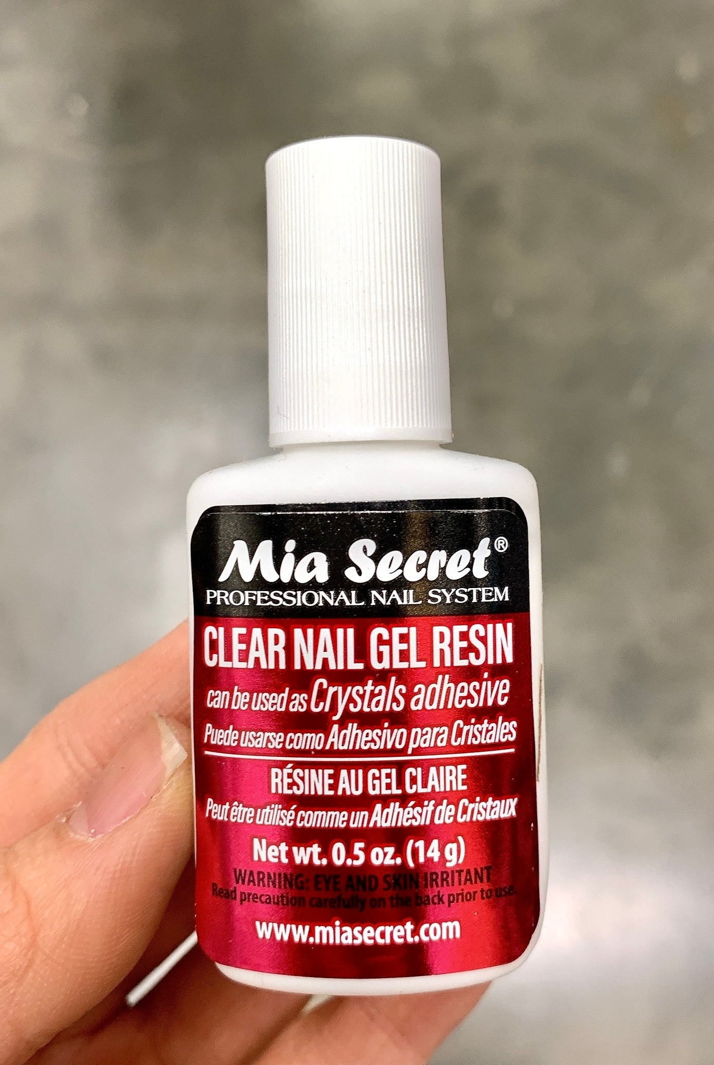 Mia Secret 3 pack (½ oz.) Brush On Clear Nail Gel Resin - Glues crystals