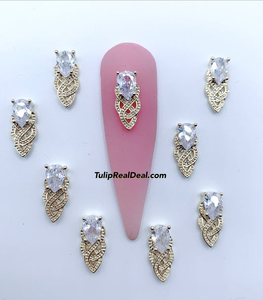 3D Fancy Bling nail charms 5pcs