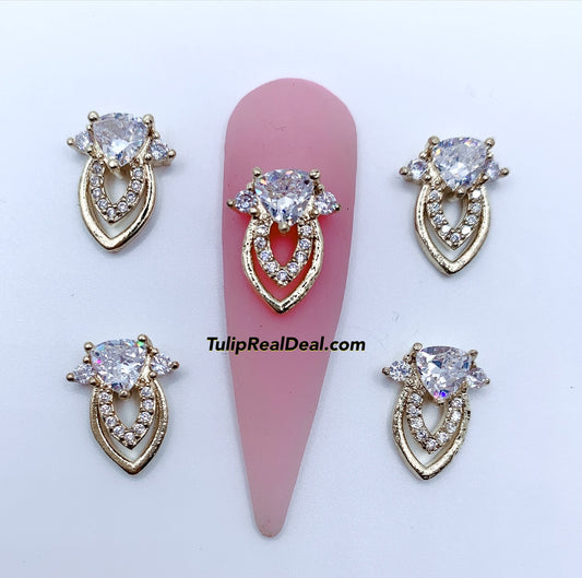 Zircon Bling charms 5pcs