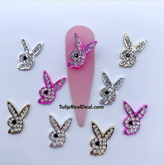 Bunny Bling 3D charms 5pcs